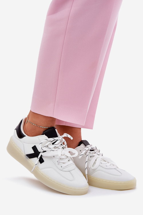 Nízke Dámske Športové Topánky Biele Zelevelis