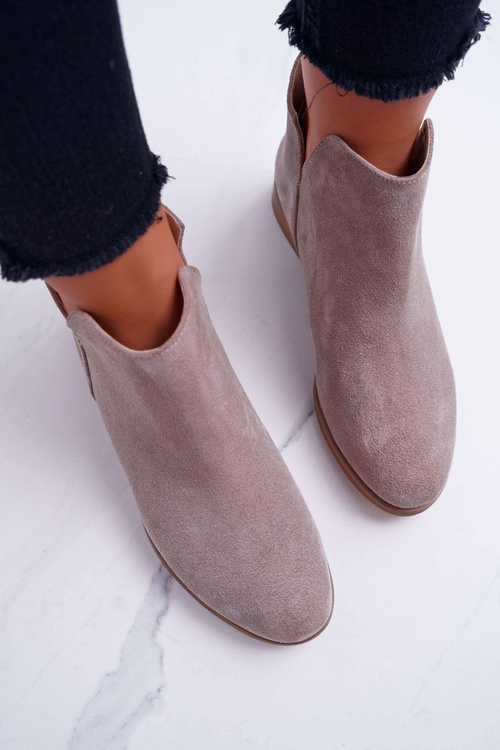 Dámské Kotníkové Boty semišové Cappuccino Madness