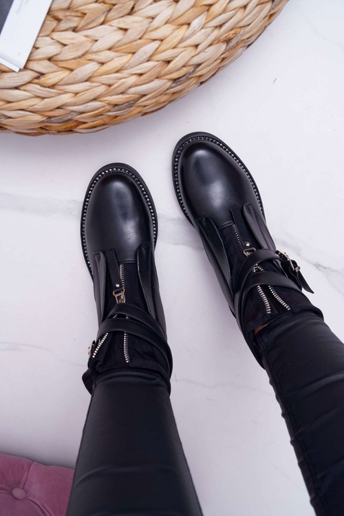 Dámské Kotníkové Boty Černé Denovio