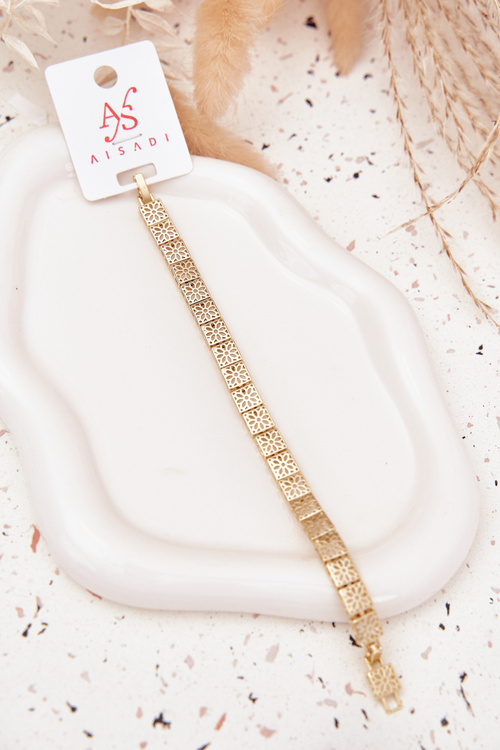 Dámsky náramok z chirurgickej ocele zlatý