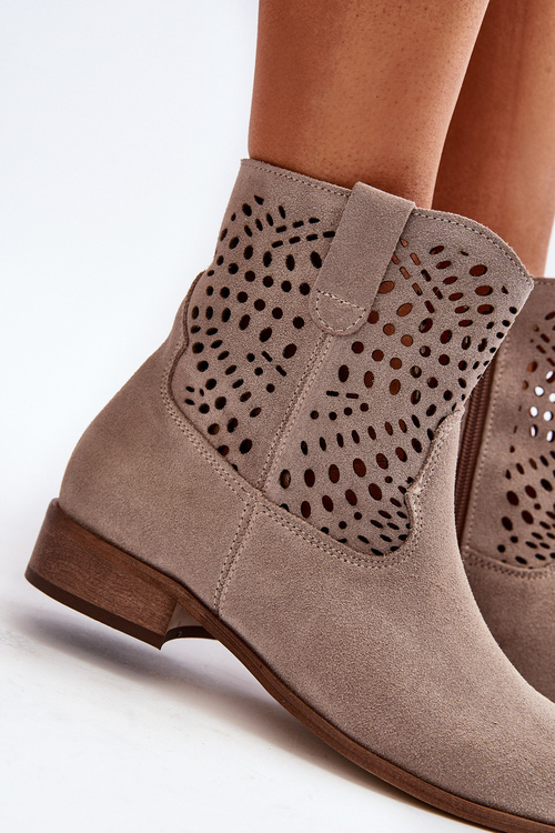 Dámské Pružné Boty V Karamelové Kávě Zazoo 3305/2