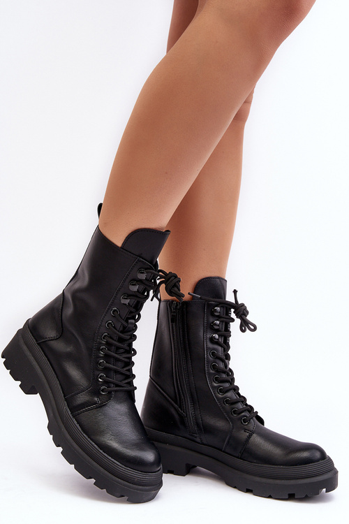 Dámské pracovní boty z eko kůže černé Irande