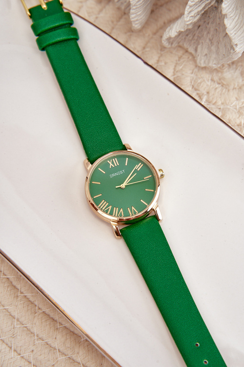 Dámské Zelené Hodinky Ernest E97316