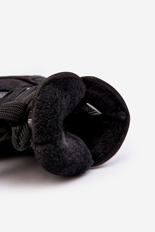 Dámske snehové topánky s viazaním D.Franklin DFSH370006 čierna