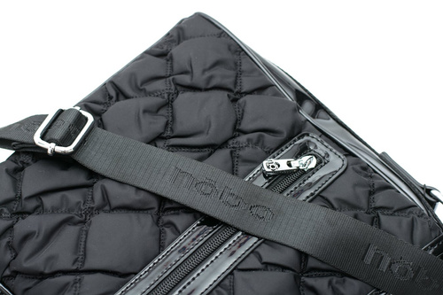 Prešívaná čierna taška Nobo Messenger