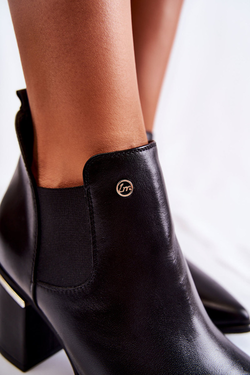 Laura Messi 2506 Kožené vysoké podpätky