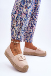 Dámské klasické espadrilky na platformě Béžove Maurine