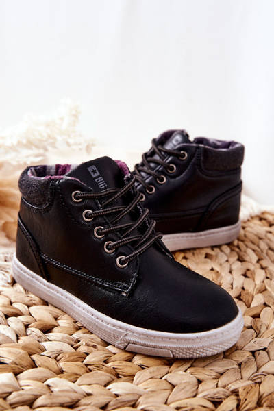 Izolované športové topánky pre deti veľké hviezdy BB374132BS Black