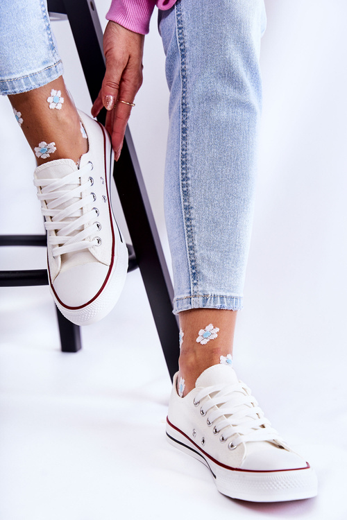 Ženské klasické białe byť moje zviazané tenisky