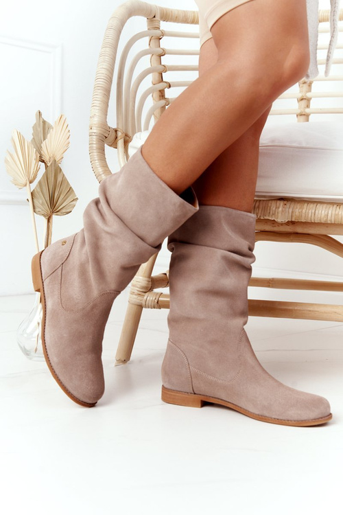 Dámske semišové topánky Maciejka 05057-04 béžová