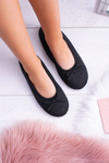 Dreex Cotton Women Black Ballerinas