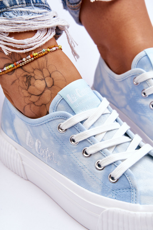 Platformové tenisky Lee Cooper LCW-23-31-1782L Modré