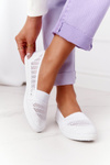 Slip-on White Chillout Openwork Sneakers