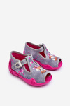 Sandals Papcie veveričky befado 213p137 Gray-ružové