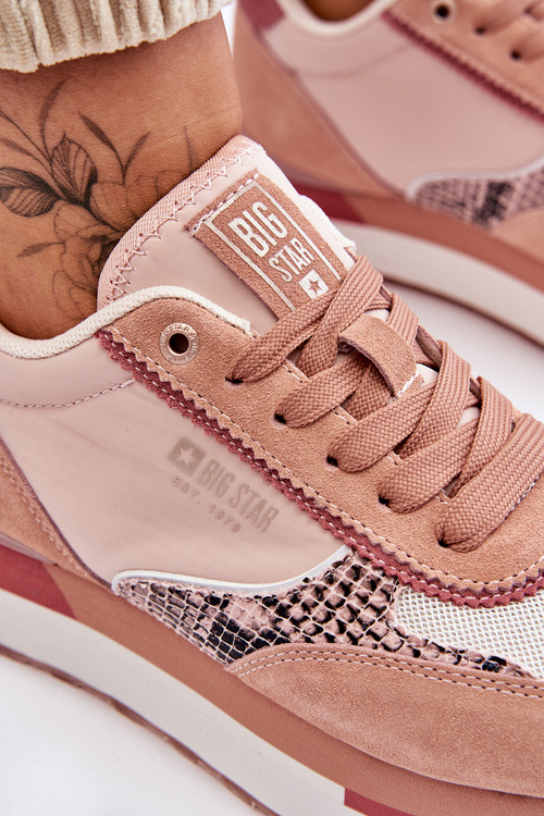 Módní tenisky Memory Foam System Big Star LL274366 růžové