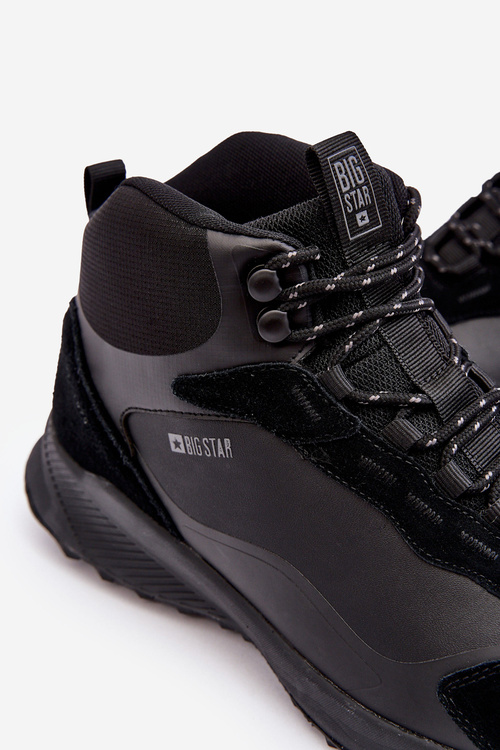 Mužské Zimní Turistické Boty Tmavé Big Star MM174334