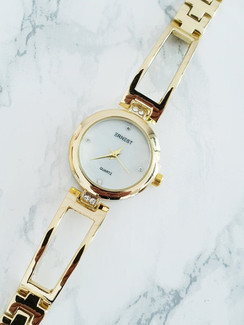 Ernest Golden Women's Watch na náramku Claus