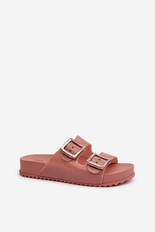 Dámske Šľapky Hladké ZAXY HH285156 Špinavá Ružová