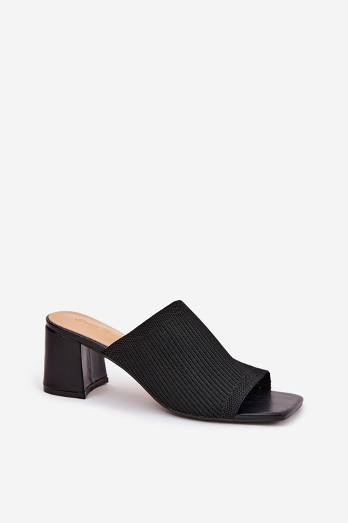 Dámske Sandále Na Opätku Typ Blok Čierne Wenilan