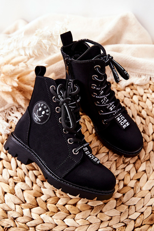 Detské topánky čierne mini Aspen