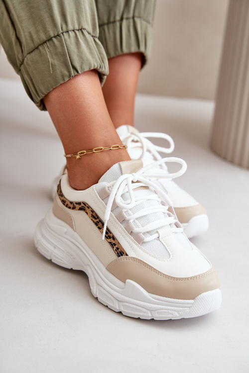 Dámske športové topánky na platforme White Henley