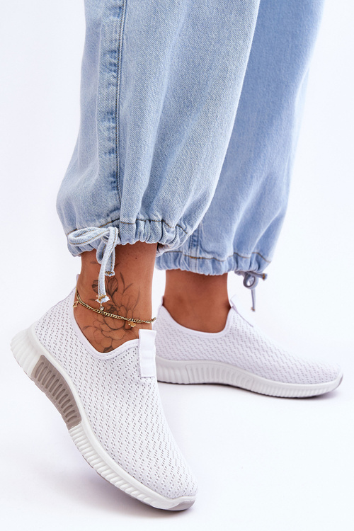 Klasické slip-on tenisky Bíle Frankie