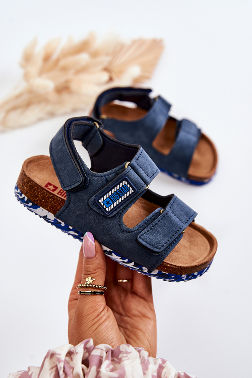 Veľká hviezda JJ374117 Detské sandále Navy Blue