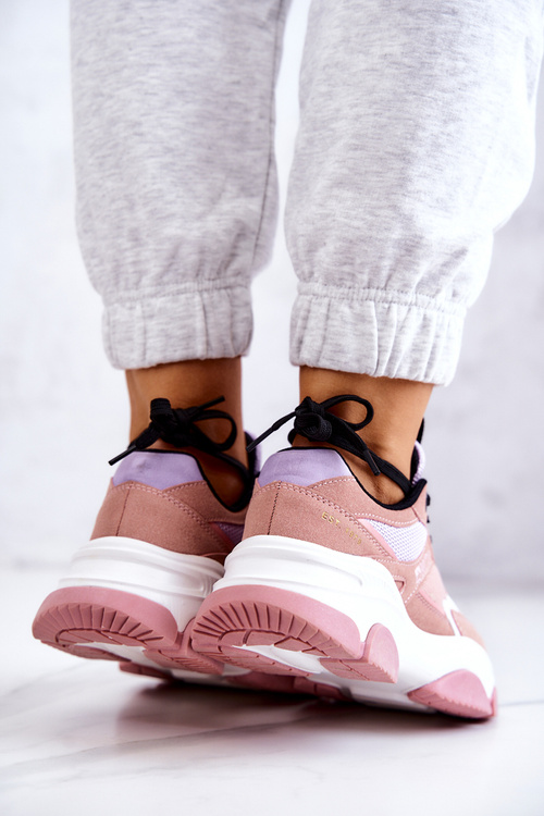 Dámské Sneakers Sportovní Obuv Big Star JJ274577 Růžová