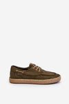 Pánské šněrovací espadrilky Big Star NN174055 khaki