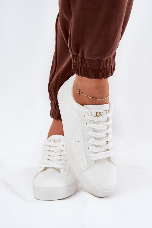 Nízké Dámske Tenisky Z Eko Kože Big Star NN274577 Biele