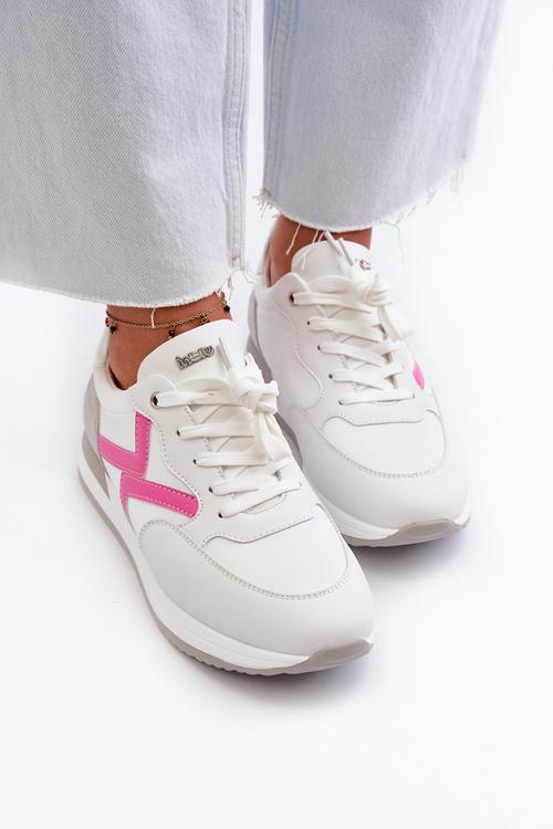 Dámské tenisky na platformě INBLU IN000362 Bílé