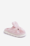 Kožené Papuče S Motívom Zajaca Ružové Natasha