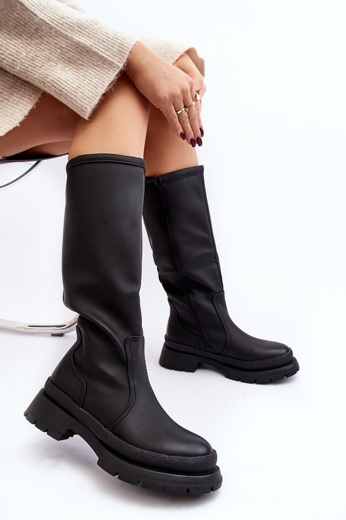 Black Desiren Dámske izolované ženské topánky izolované plochými podpätkami