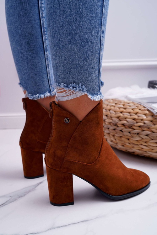 Dámske vysoké podpätky Sergio Leone Camel BT525