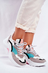 Dámske športové topánky tenisky biele a zelené Mindanao