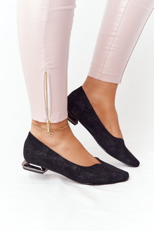 Vinceza Silver Ballerinas 21-10601 čierna