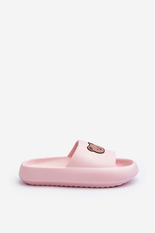 Ľahké Dámske Piankové Papuče S Medveďom Ružové Lia