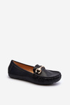 Dámske klasické mokasíny z ekokože čierne Demese