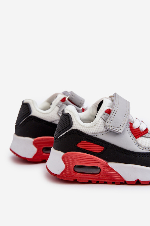 Detské tenisky na suchý zips červené Krissandra