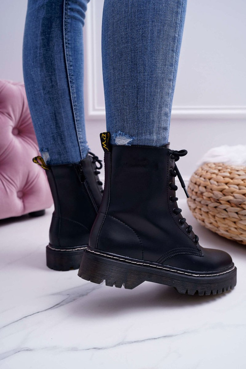 Dámské kotníkové boty Barski černé 56-5