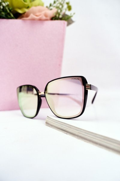 Černá Sluneční Brýle Prius PR-V14 Růžové Zrcadlové Brýle