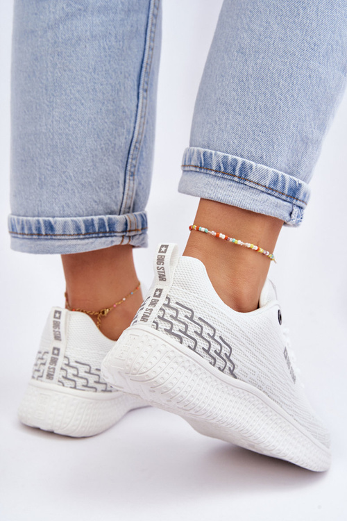 Dámská síťovaná sportovní obuv Memory Foam System Big Star LL274664 Bílé