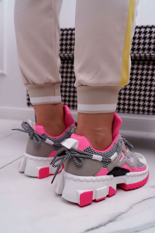 Dámske športové topánky farebné fuchsja farebné vložky