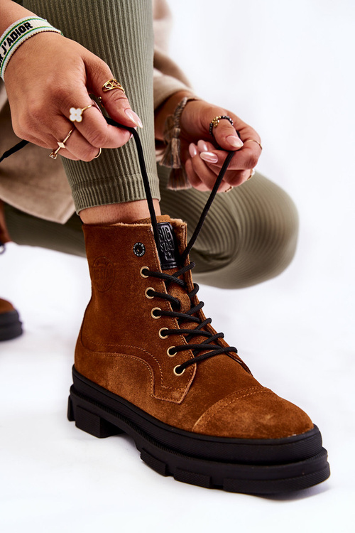 Sumere Izolované topánky veľká hviezda KK274524 Brown