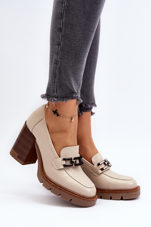 Loděnky na masivním sloupku s ozdobou béžové Oradna