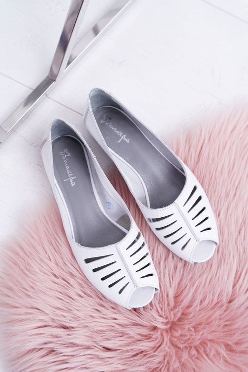 Dámske baleríny Maciejka Kožené prsty 03497-59