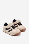 Dětské Sneakersy Sportovní Boty Na Suchý Zip Béžové Viona