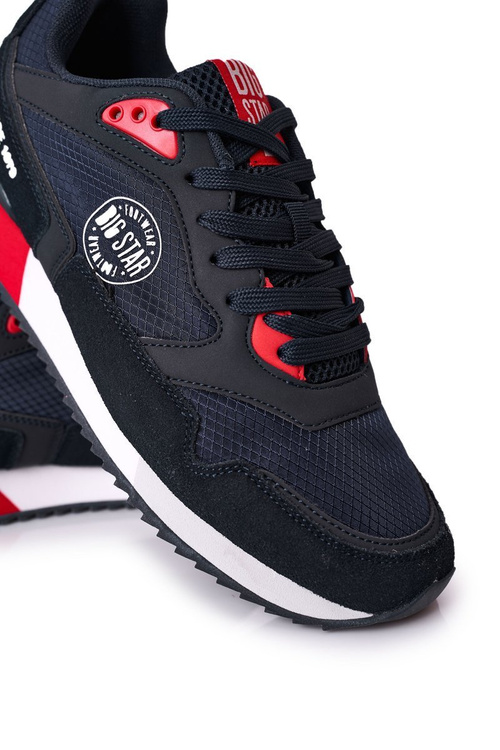 Pánské Sportovní Obuv Memory Foam Big Star HH174240 Tmavě Modré