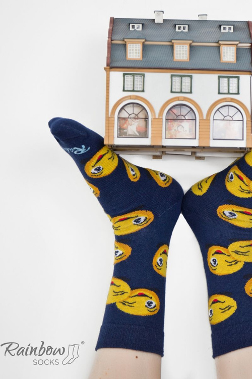 Duhové Ponožky Emotikony Brainy Smiley Lover 3 Páry