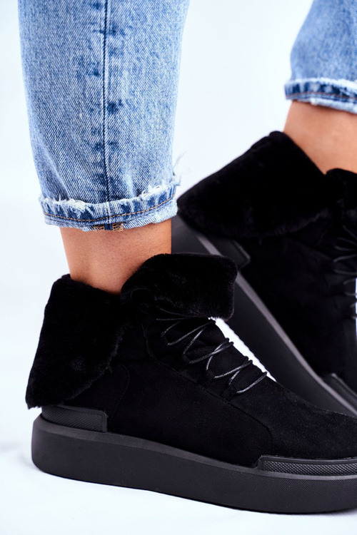 Dámske snehové topánky Big Star Black GG274990